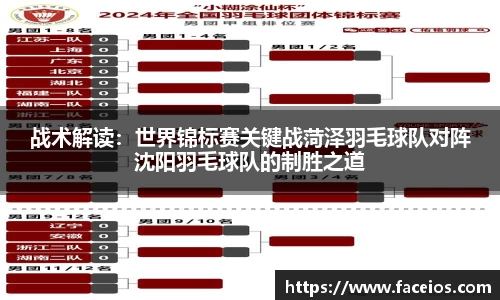 战术解读：世界锦标赛关键战菏泽羽毛球队对阵沈阳羽毛球队的制胜之道